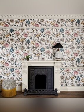 New Anthropologie House of Hackney Off White Artemis Wallpaper Wall Art Mural